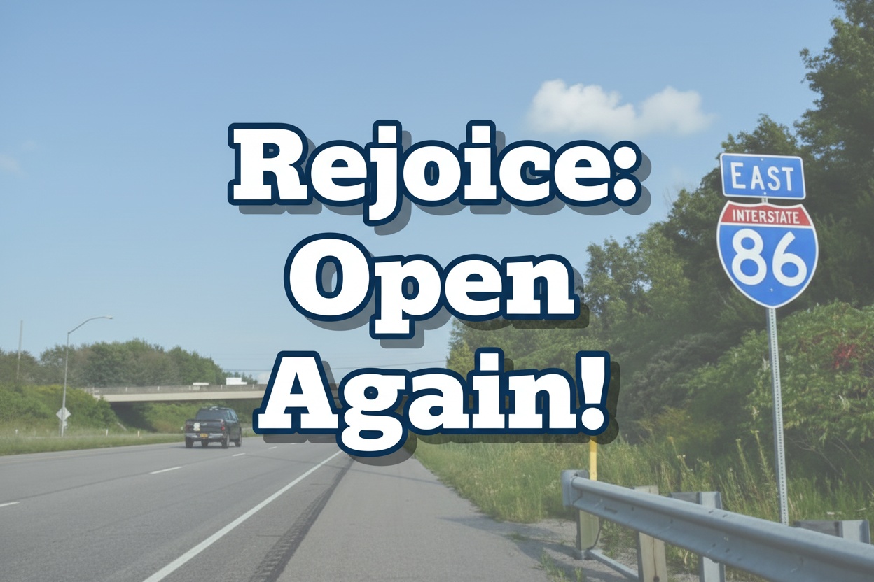 I-86 Eastbound Reopens After Two-Month Closure in Cattaraugus County