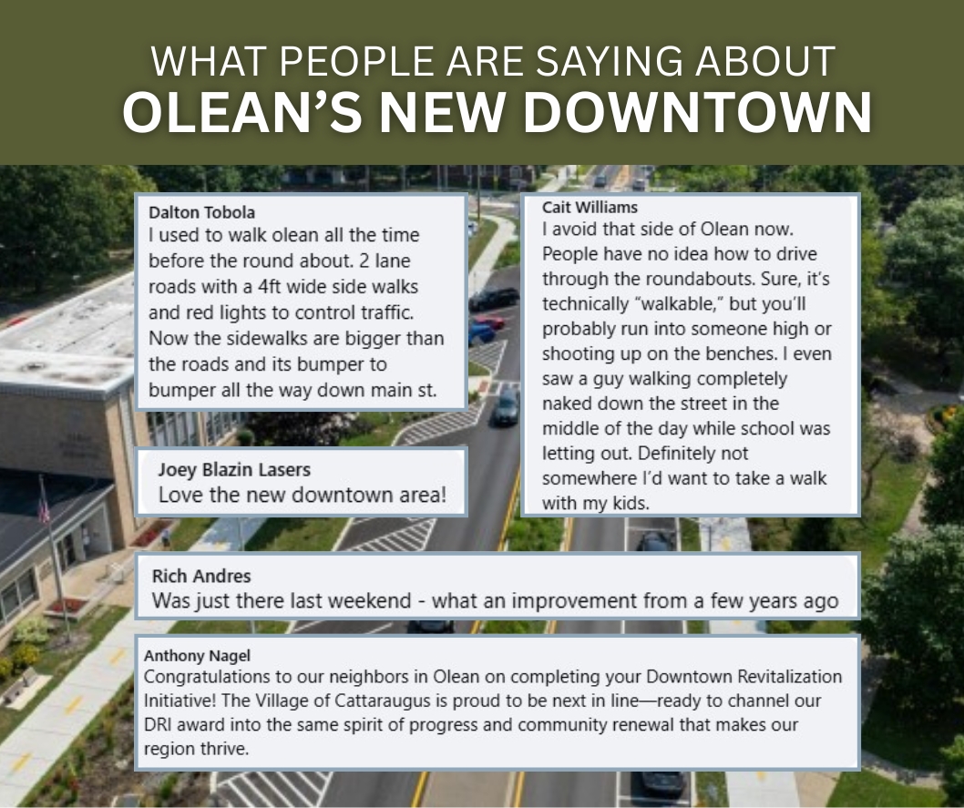 Social Media Divided as Olean Marks Completion of Downtown Revitalization Initiative