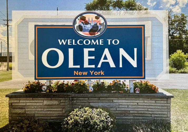 welcome to olean ny signs